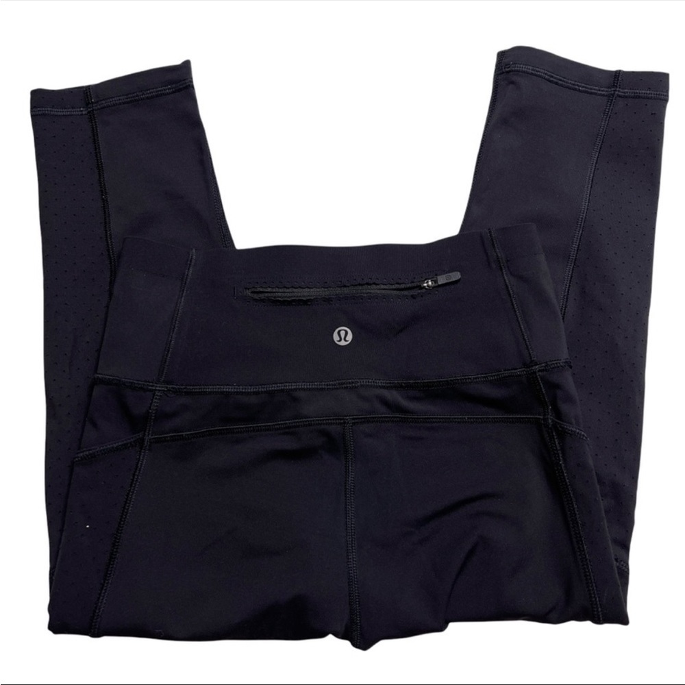 Lululemon black crop leggings size 8 - Picture 4 of 8